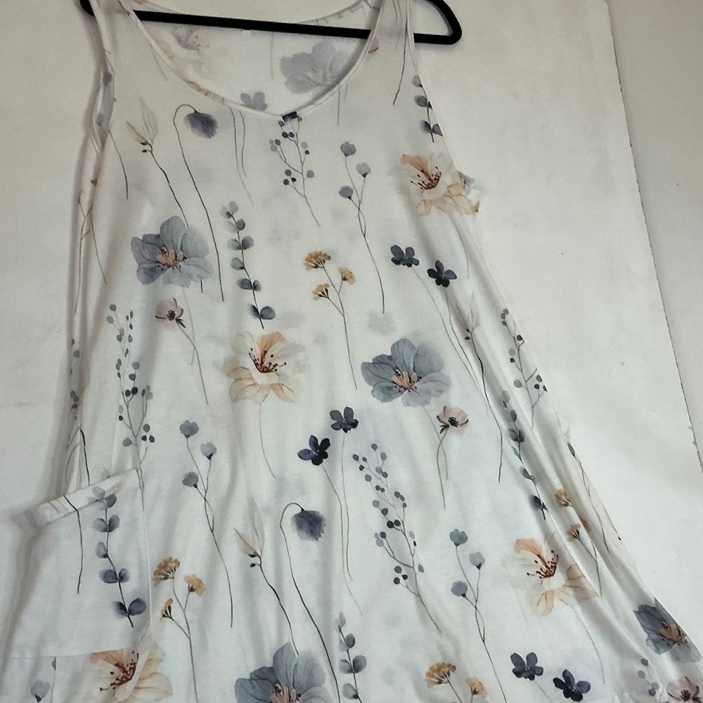 Shein flower print sleeveless summer dress size XXL